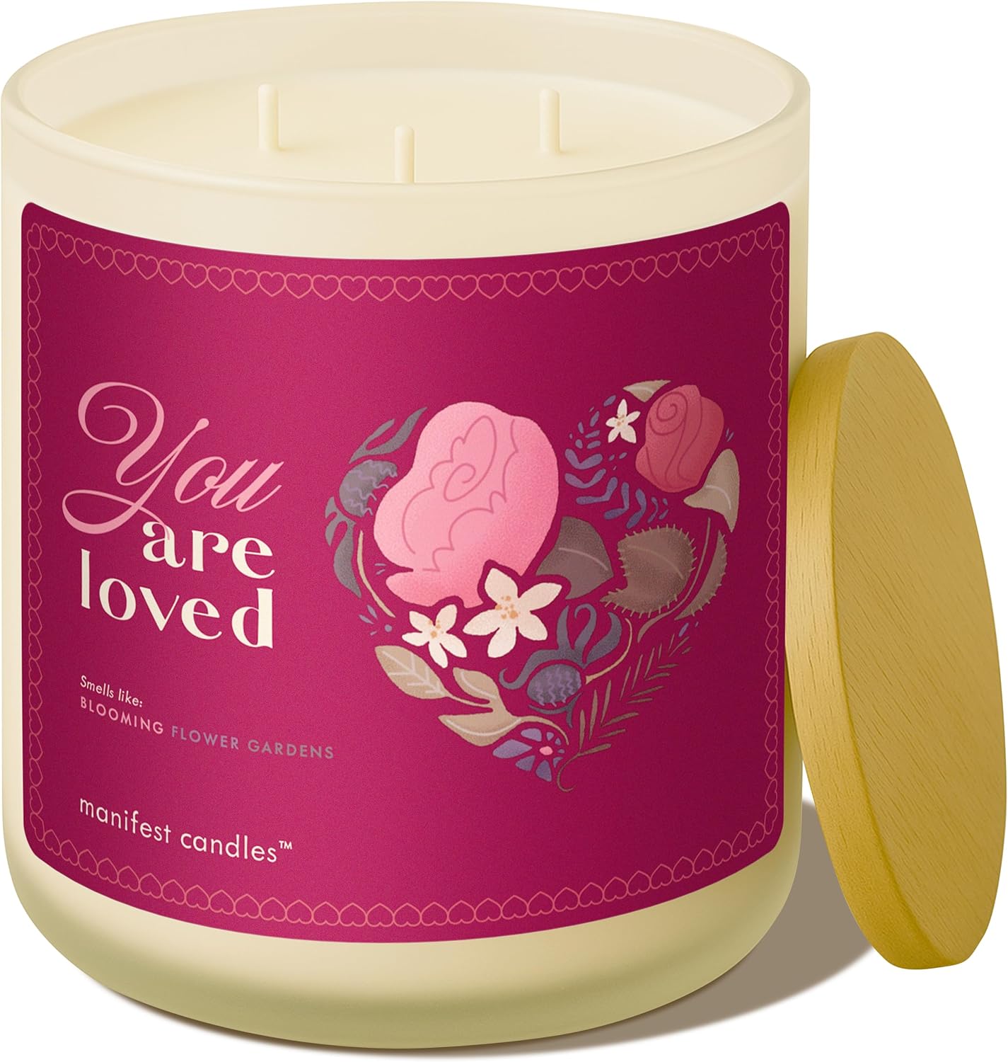 Large 14.5oz 3 Wick Birthday Gifts for Women, Unique Candles