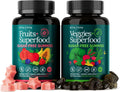 Everyday Debloat & Detox Sugar-Free Fruits and Veggies Gummies
