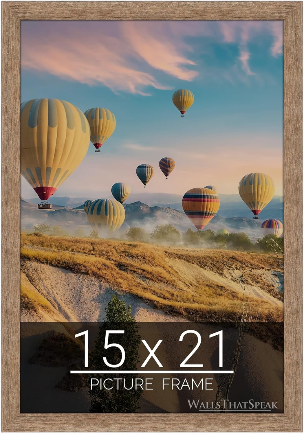 15x21 Brown Barnwood Picture Frame for Puzzles and Photos