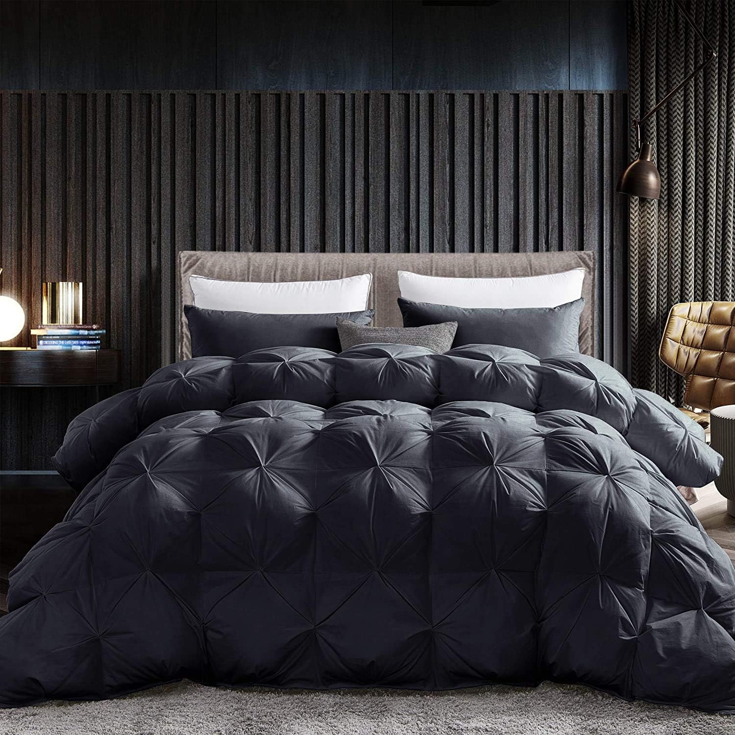 Luxurious All-Season Goose Down Fiber Comforter for Comfort