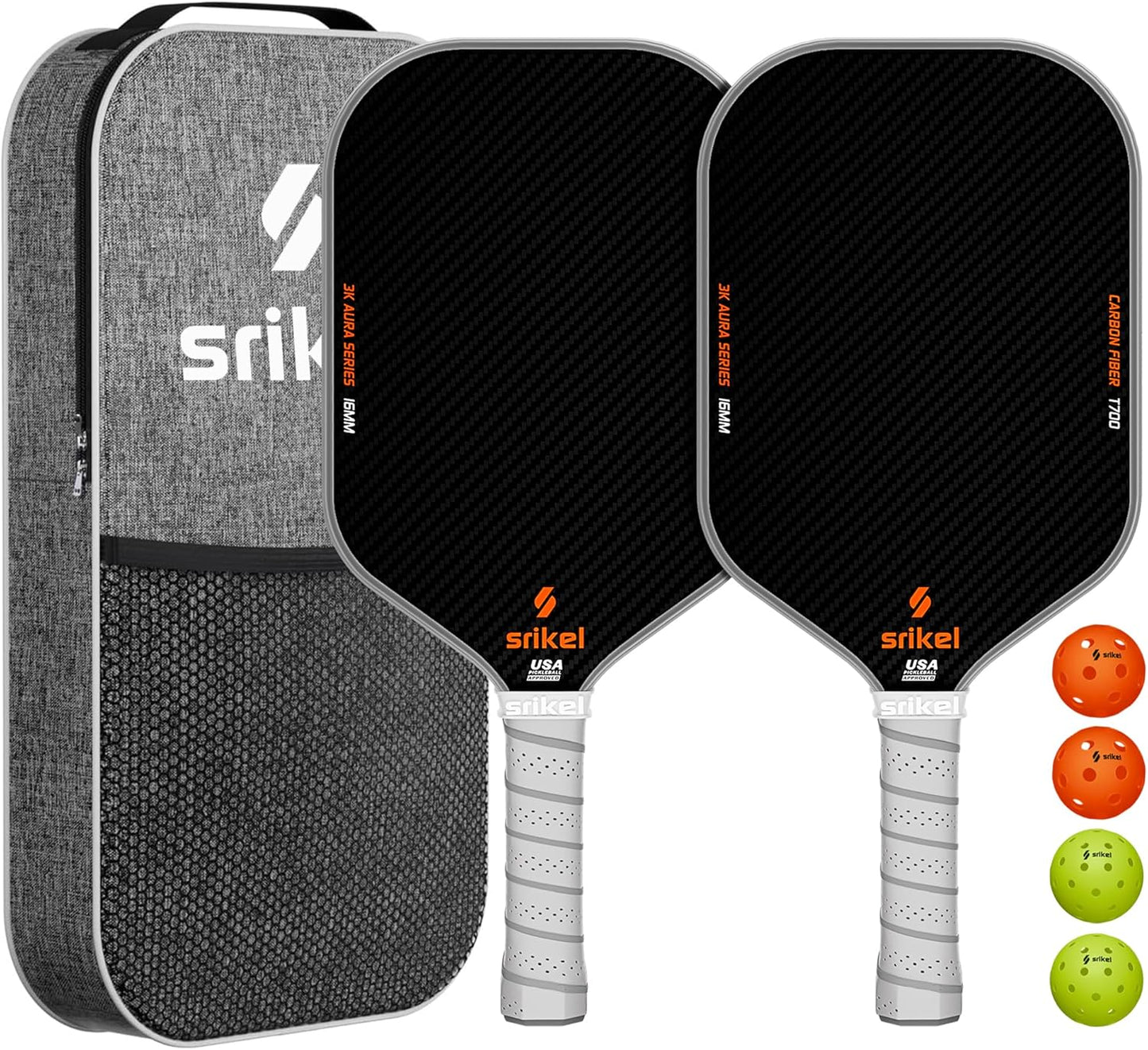 Raw T700 Carbon Fiber Pickleball Paddle for Precision Shots