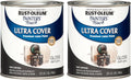 Painter's Touch Latex Quart Paint, Gloss Dark Gray - Quick Drying