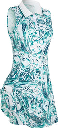 Women's Sleeveless Golf and Tennis Dress with Pockets and Inner Shorts