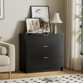 Modern Black Dresser with 3 Drawers for Stylish Storage