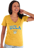 UCLA Bruins Womens Tri-Blend V-Neck T-Shirt - Vintage Arch
