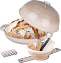 Enameled Cast Iron Dutch Oven Pot with Lid - 6 Qt Bread Oven