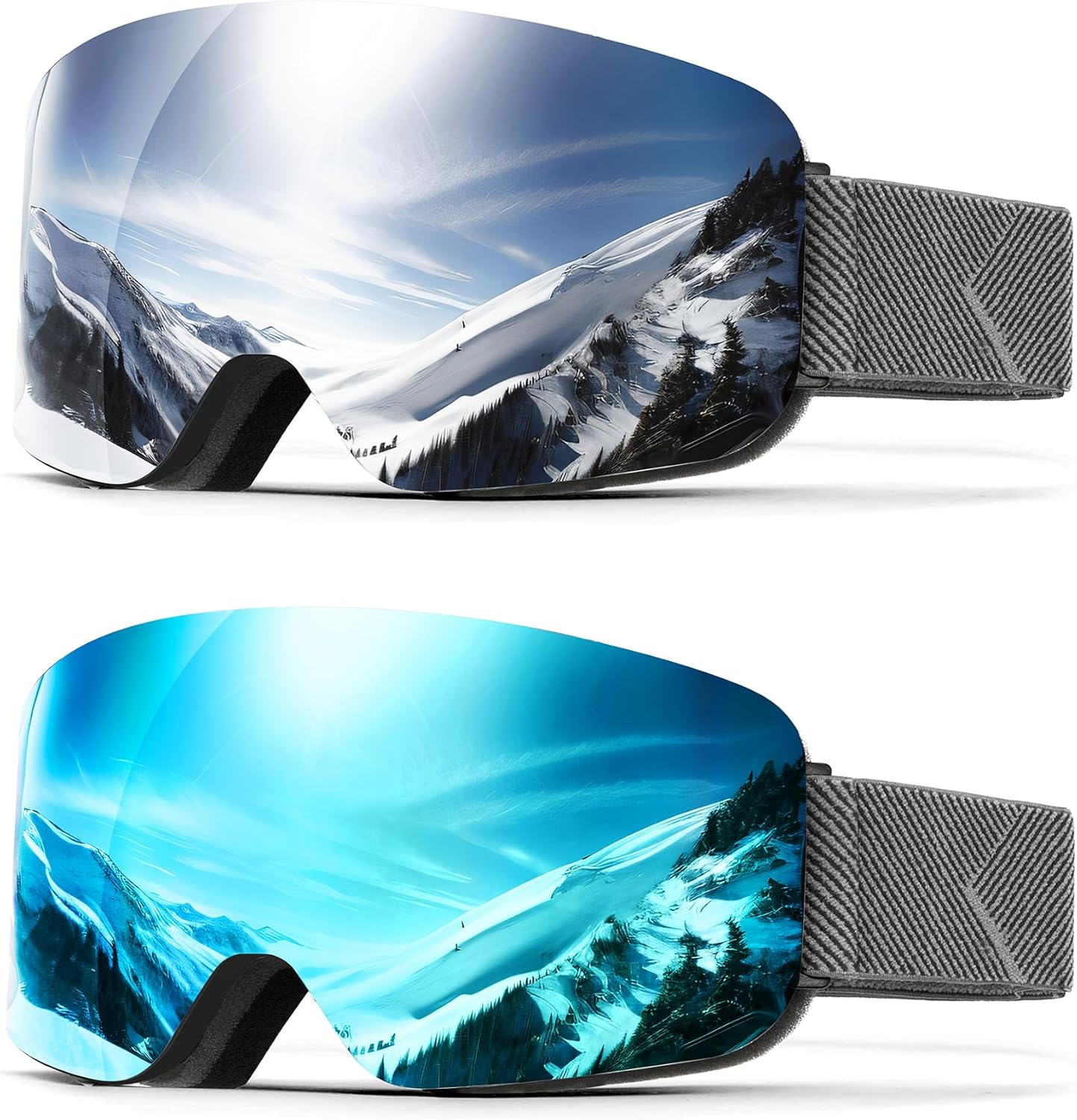 QALLY Anti-fog Ski Goggles - 100% UV Protection