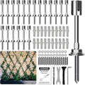 Wire Trellis 20-Set Hubs Kit for 2mm Wire Rope - Outdoor Trellis