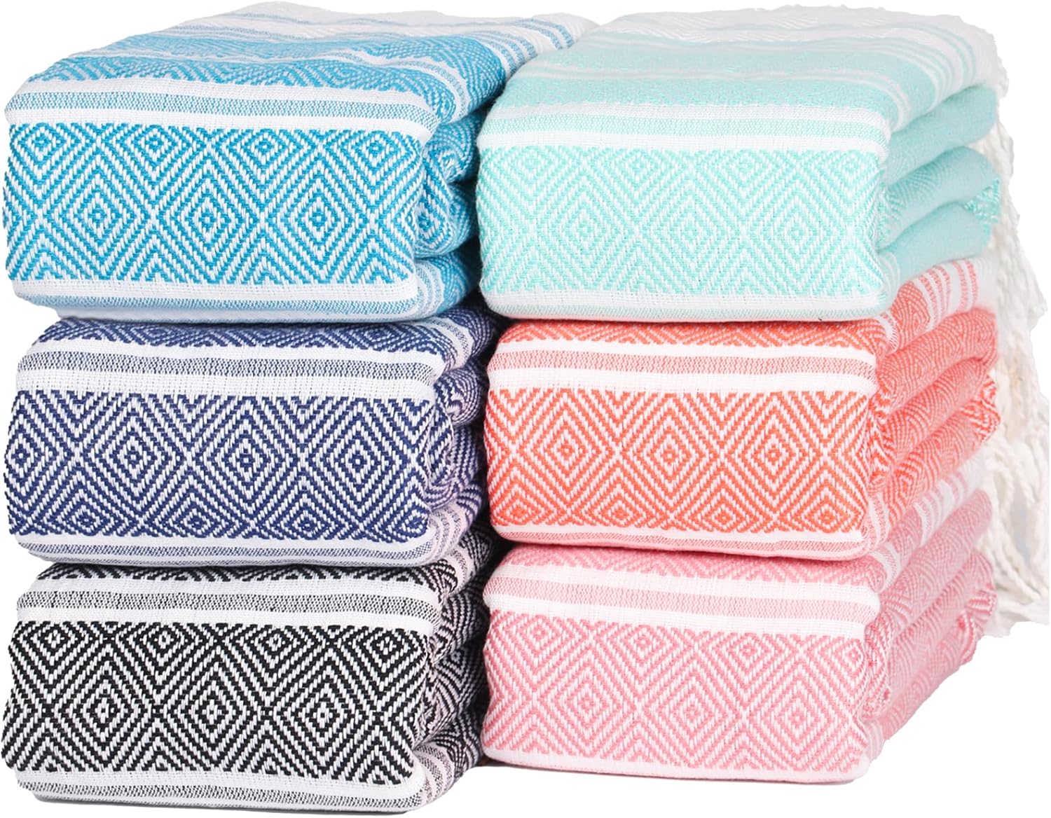 Extra Large Lightweight Turkish Beach Towel for Travel and Gifts