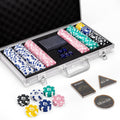 Poker Chips Set for Texas Holdem 300 Pcs - Complete Tournament Kit