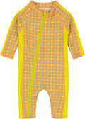 SwimZip Girls Long-Sleeve UPF 50+ Swimsuit for Baby & Toddler - Sun