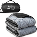 Waterproof Outdoor Blanket 82 x 55 Packable Stadium Blanket - Black