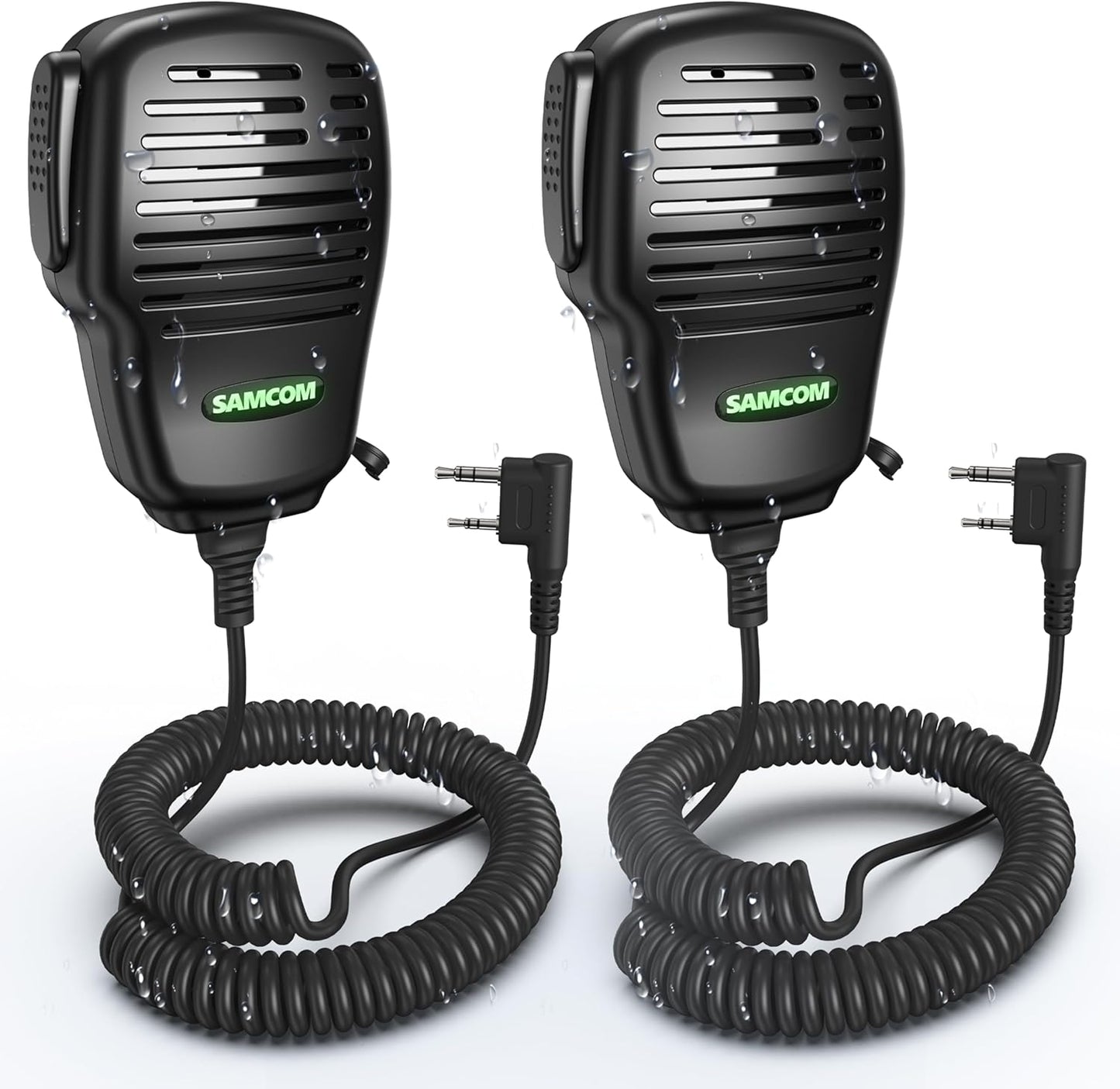 SAMCOM Waterproof IP67 Speaker Mic for Two Way Radios Review
