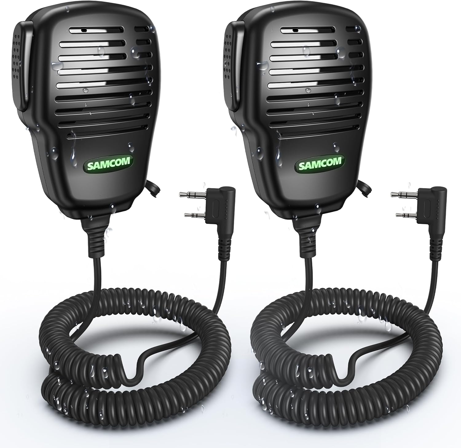 SAMCOM Waterproof IP67 Speaker Mic for Two Way Radios Review
