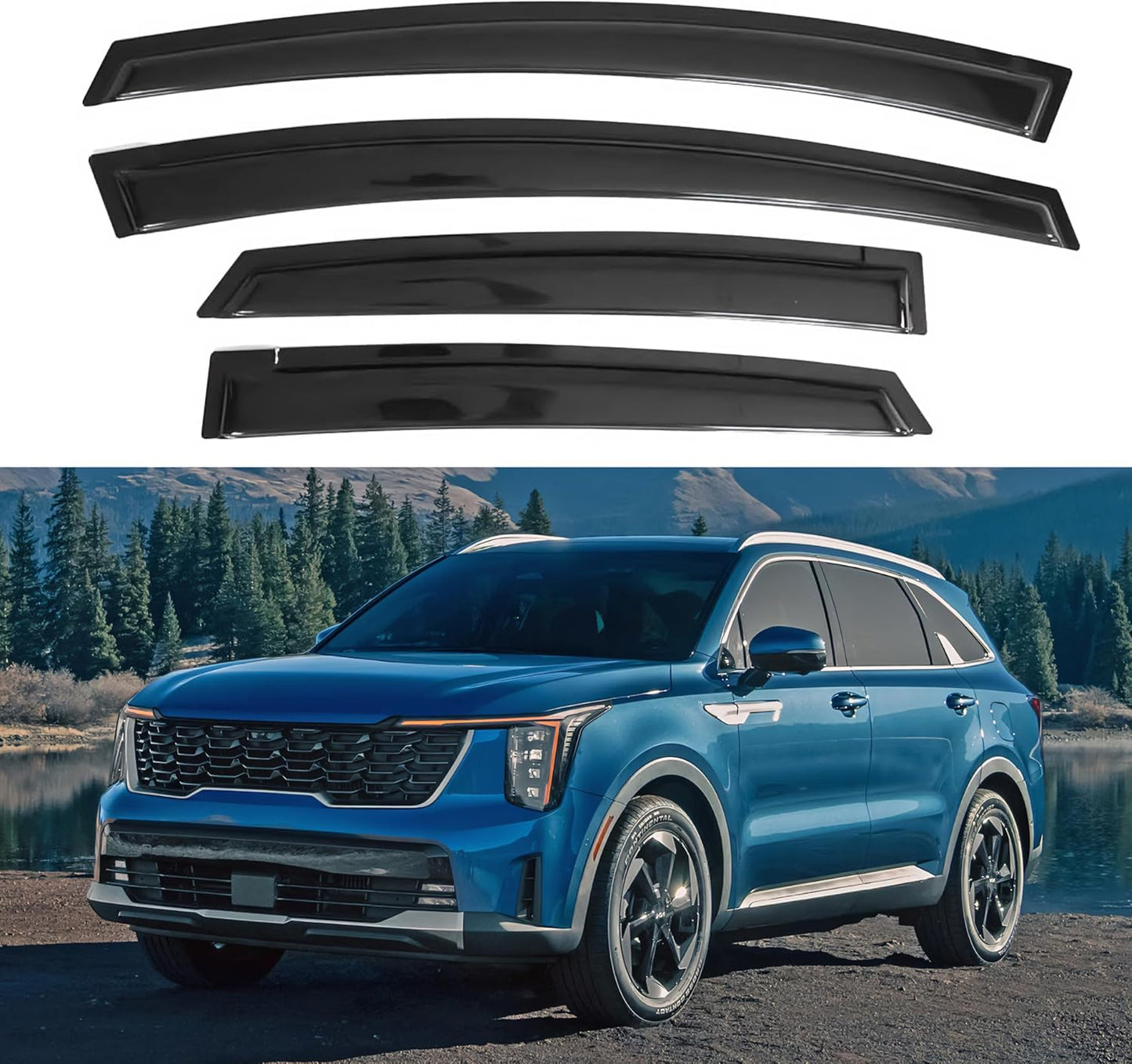 IG Window Visor for Kia Sorento 2021-2025 - Durable Rain Guard