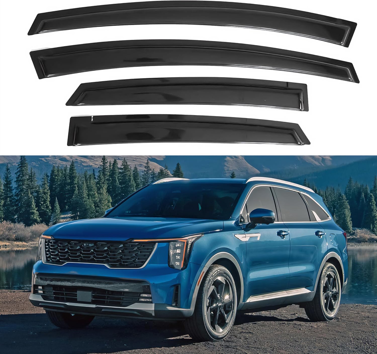 IG Window Visor for Kia Sorento 2021-2025 - Durable Rain Guard