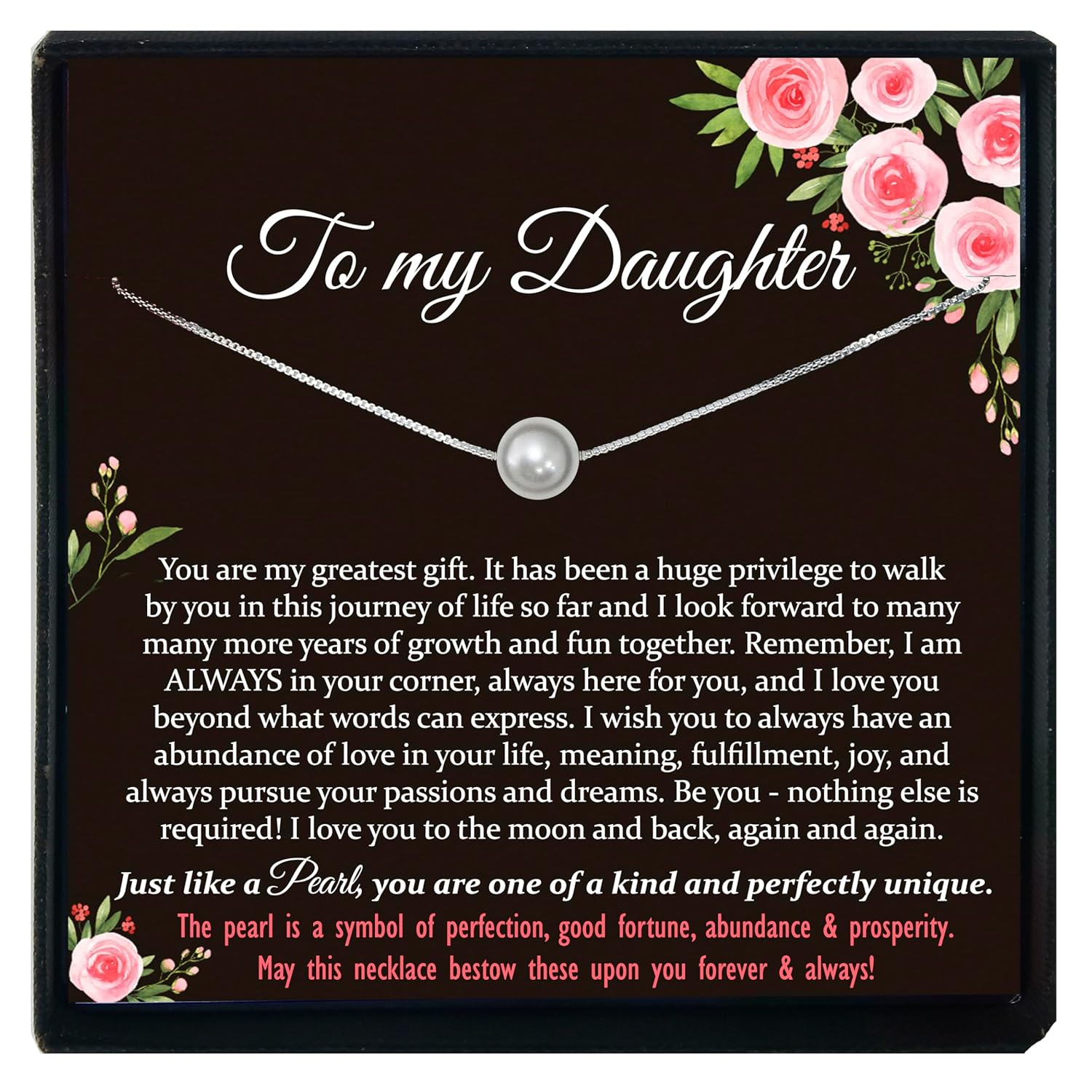 Be Wished 925 Sterling Silver Daughter Necklace - Classic Gift