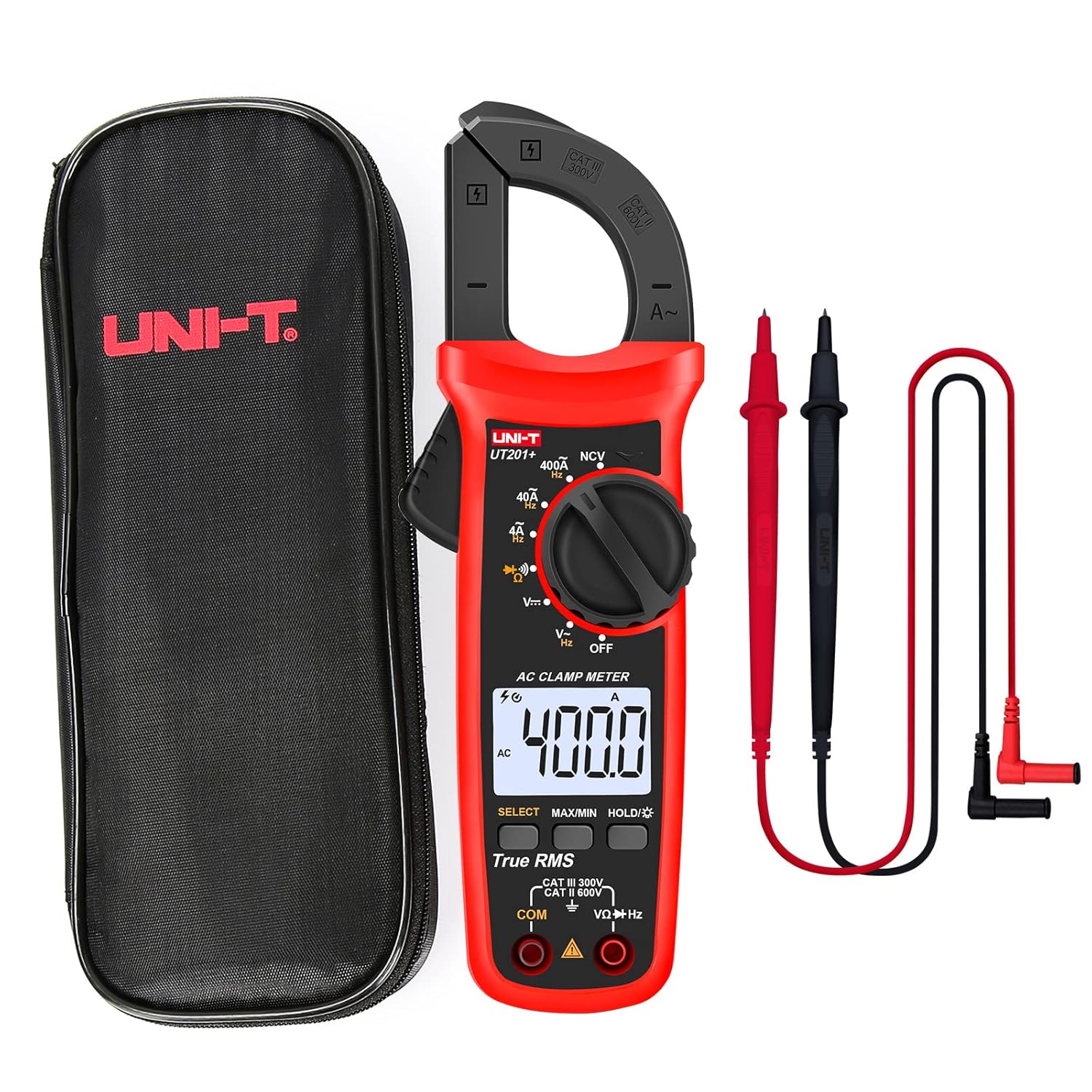UNI-T Digital Clamp Meter UT201+ for HVAC and Electrical Testing