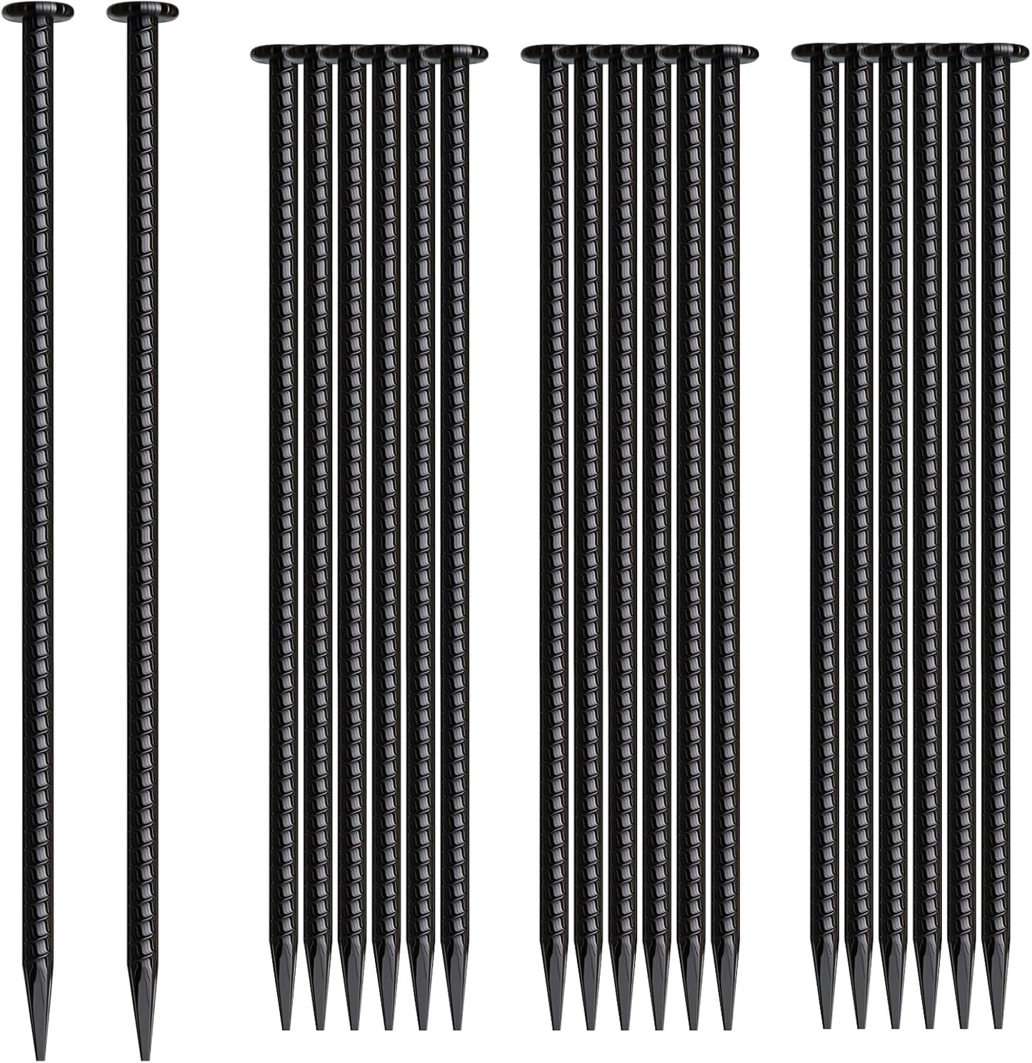 16 Inch Heavy Duty Rebar Stakes for Ground Anchoring and More