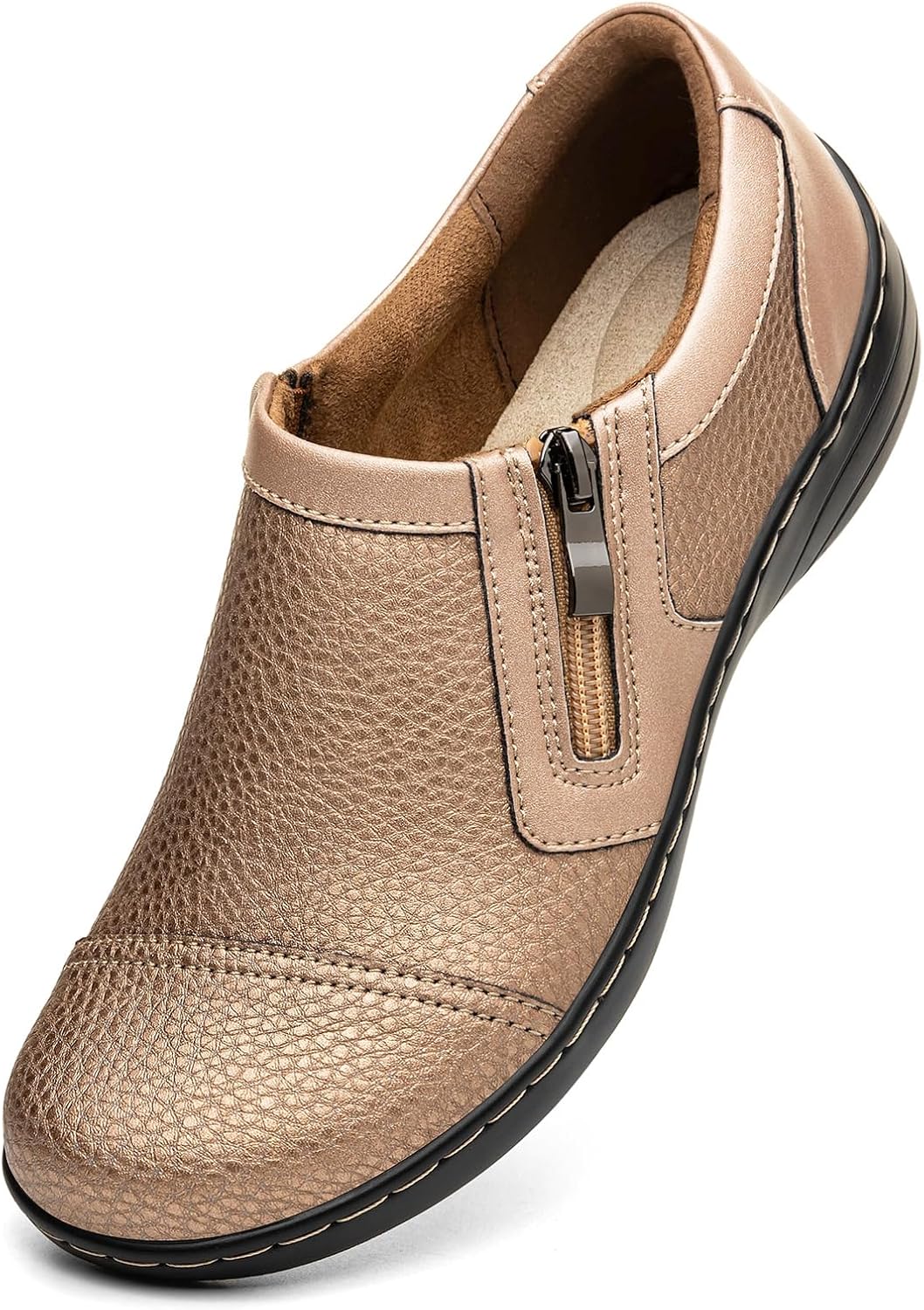 Women's Comfortable Lightweight Leather Loafers for Everyday Wear