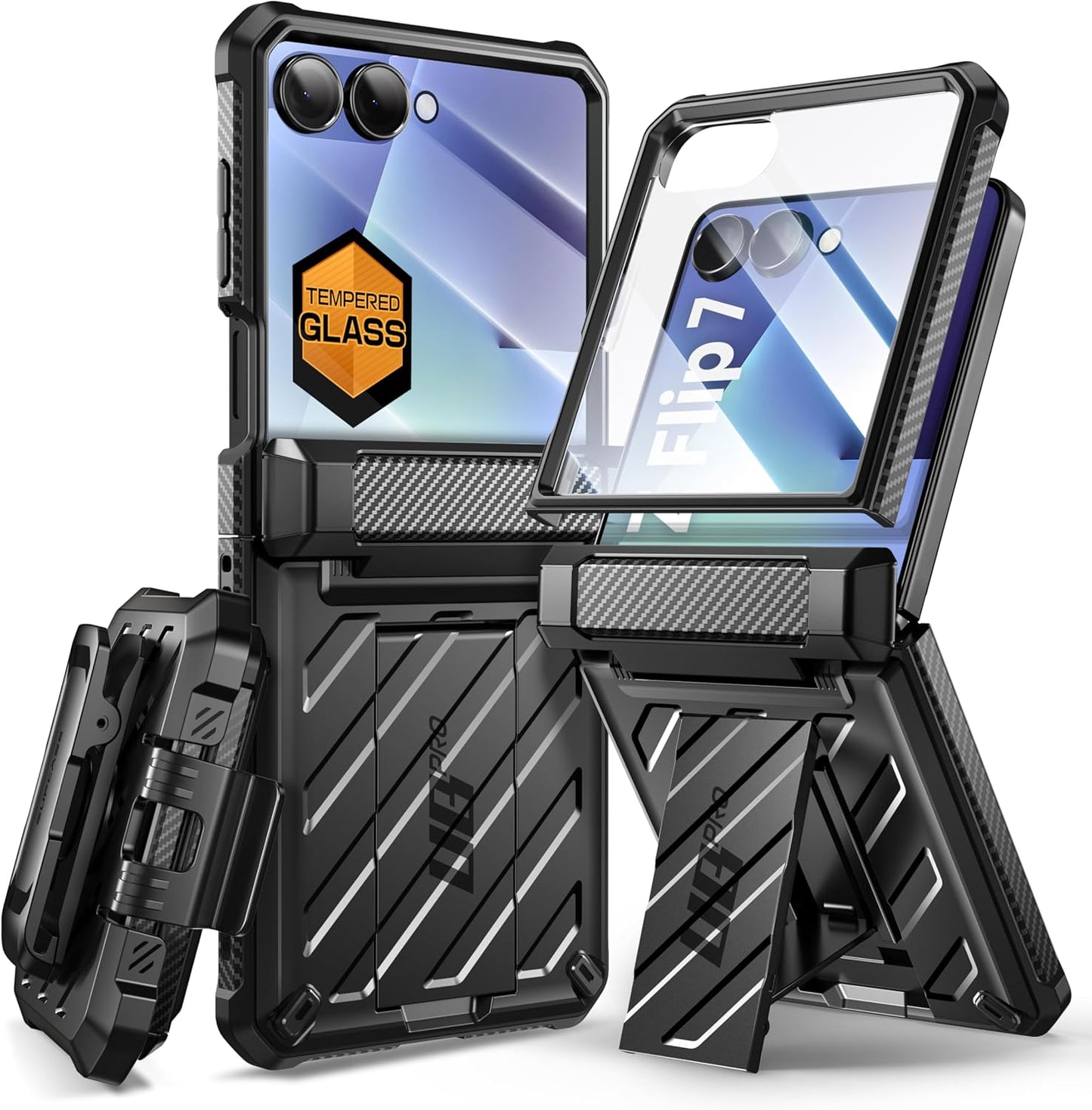 SUPCASE Galaxy Z Flip 7 Case with Built-in Stand & Belt-Clip