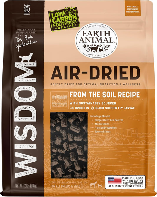 Earth Animal Wisdom Air-Dried Insect-Based Dog Food for Health