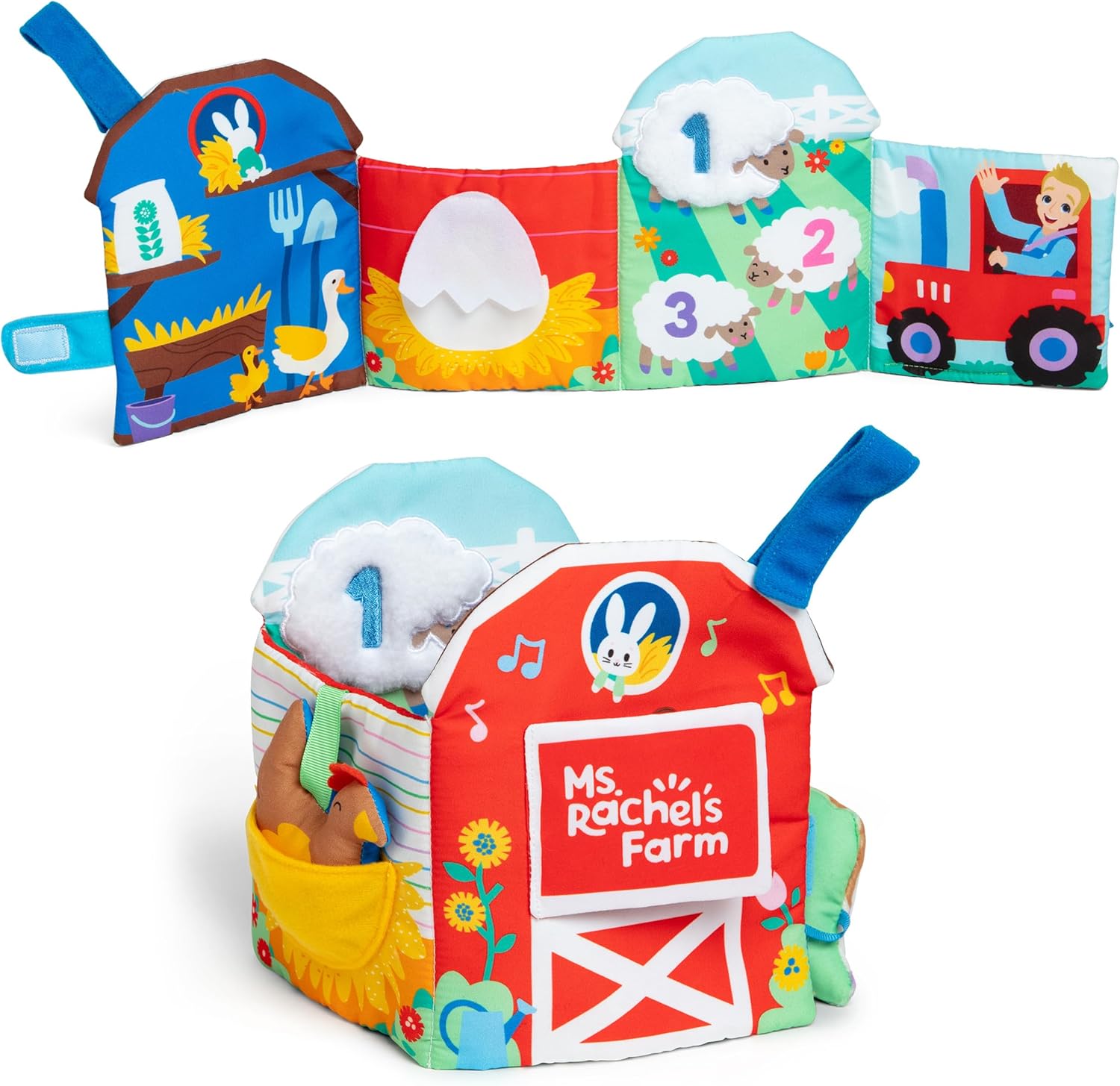 Sensory Learning Farm Soft Book - Infant Educational Toy