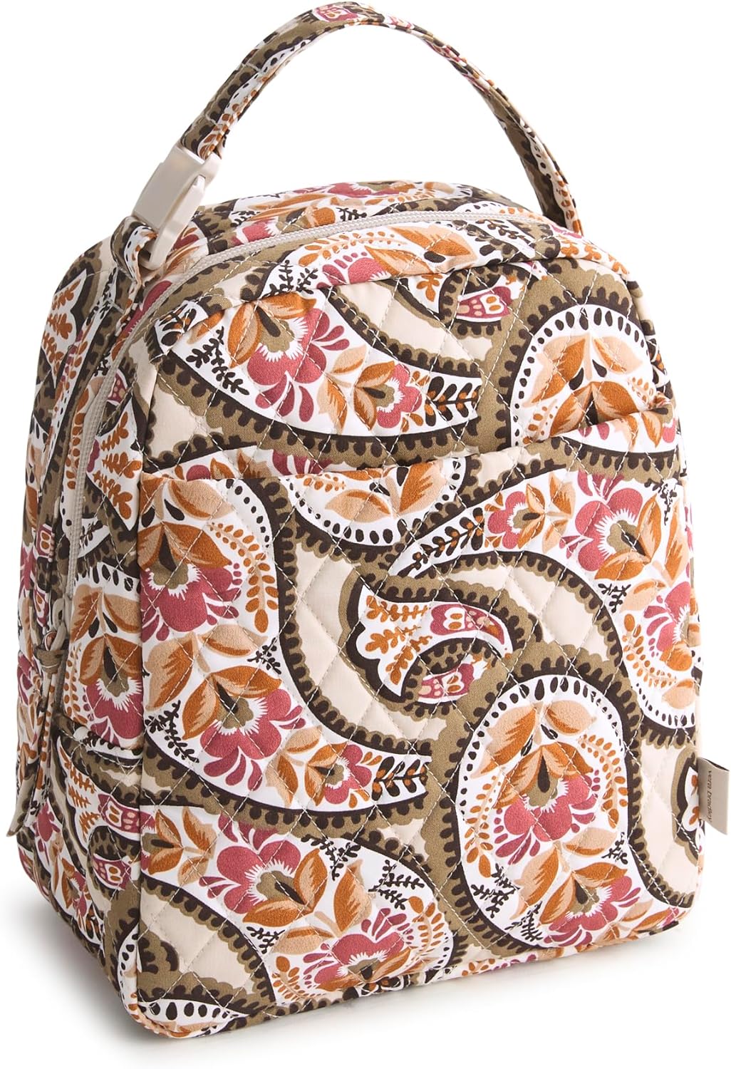 Vera Bradley Premium Cotton Large Lunch Bag in Blooming Paisley