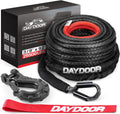 DAYDOOR Synthetic Winch Rope 3/8 in x 92 ft - Lightweight, 25,500 LB
