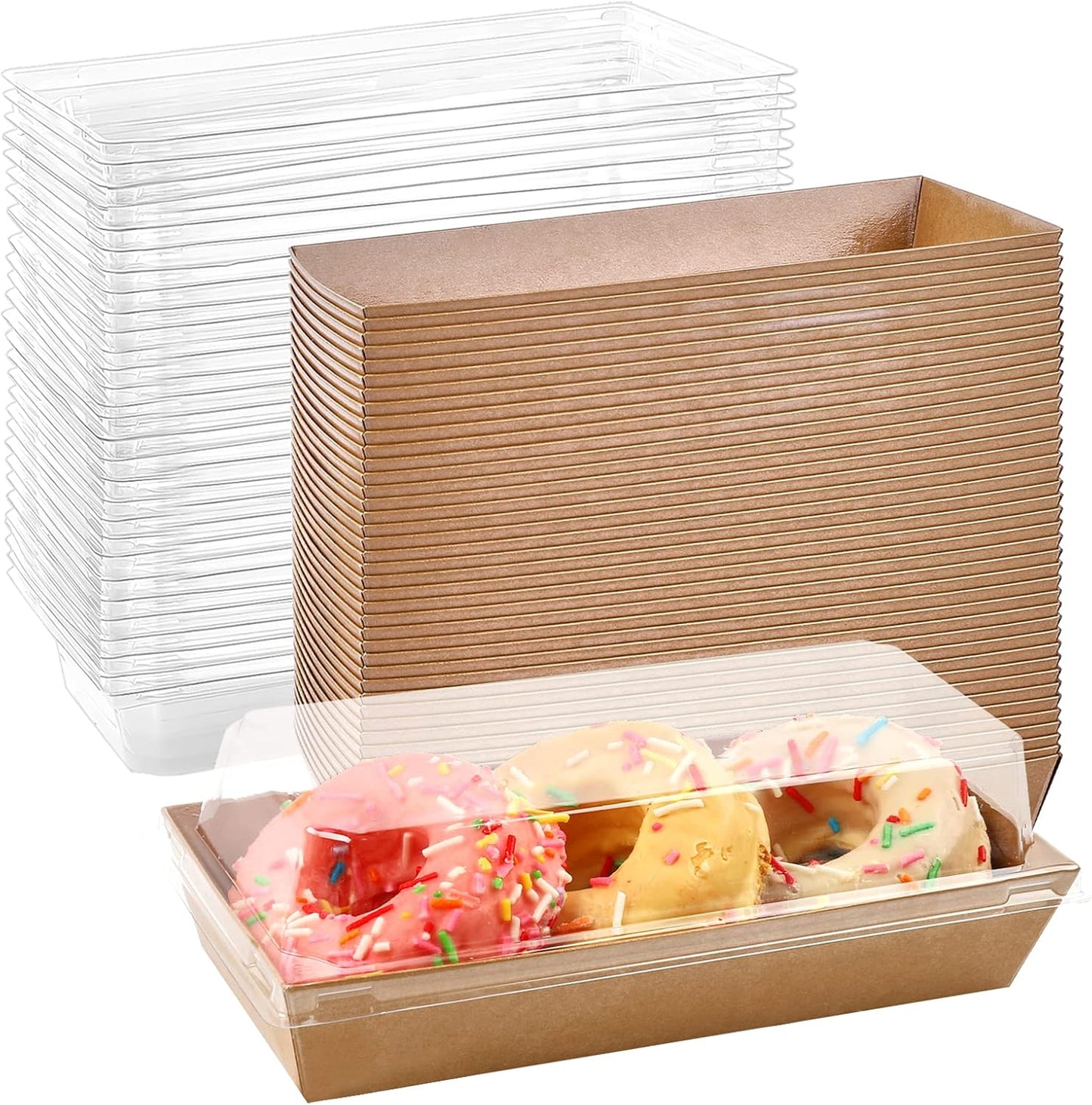 Ocmoiy Charcuterie Boxes with Clear Lids for Treats and Snacks