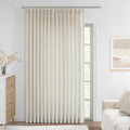 Vision Home Natural Pinch Pleated Semi Sheer Curtains