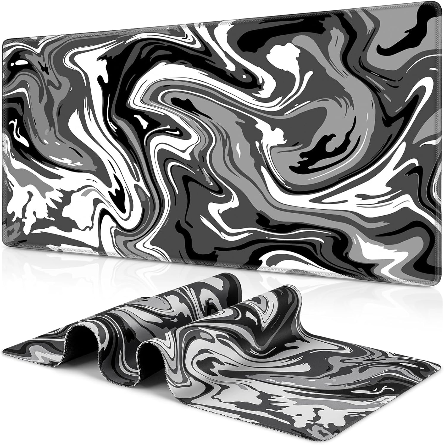 Canjoy Large Gaming Mouse Pad - Fluid Pattern for Ultimate Control