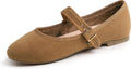 FEVERSOLE Womens Extra Padded Mary Jane Flats - Cushioned Comfort