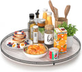 24 in Lazy Susan Wooden Turntable Organizer for Kitchen - Rustic