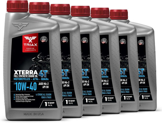 TRIAX XTerra 4T 10W-40 Full Synthetic Oil for Motorcycles