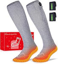 Heated Socks for Men Women - Wototic Rechargeable 12H Warmth