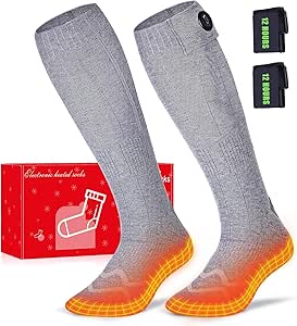 Wototic Heated Socks for Men Women - 12Hrs Max Heating Time