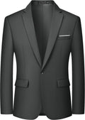 MAGE MALE Men's One Button Blazer Slim Fit Lightweight Sport Coat side