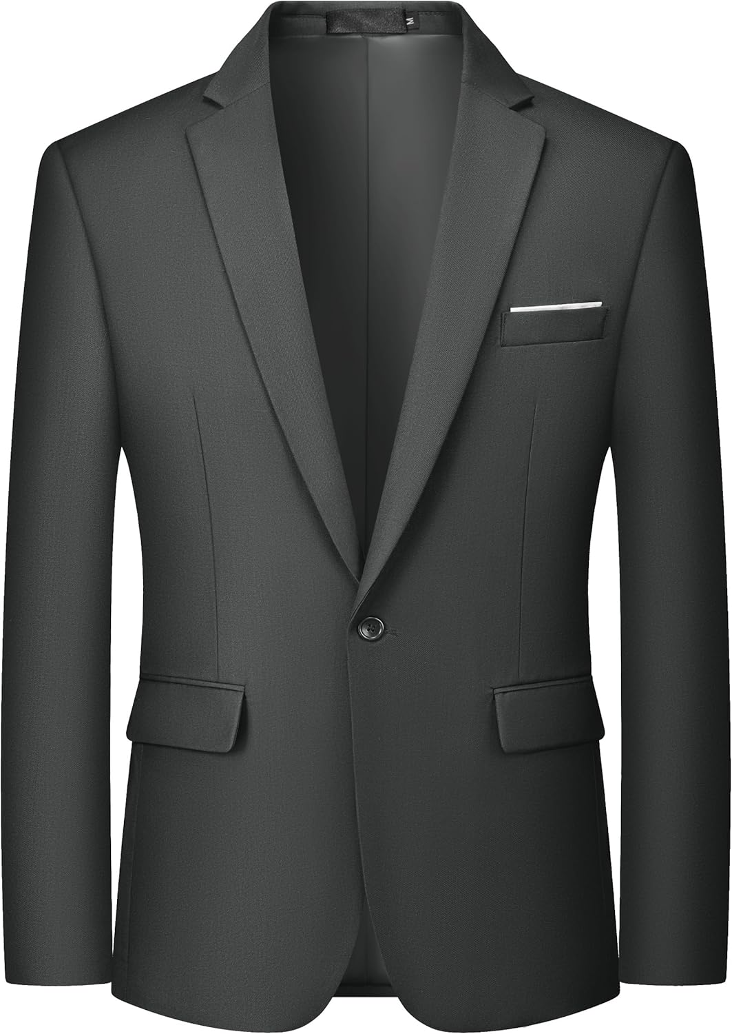 MAGE MALE Men's One Button Blazer Casual Solid Color Suit Jacket