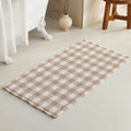 Waffle Bath Mat Boho Bathroom Rug 48x24 - Quick Dry Comfort