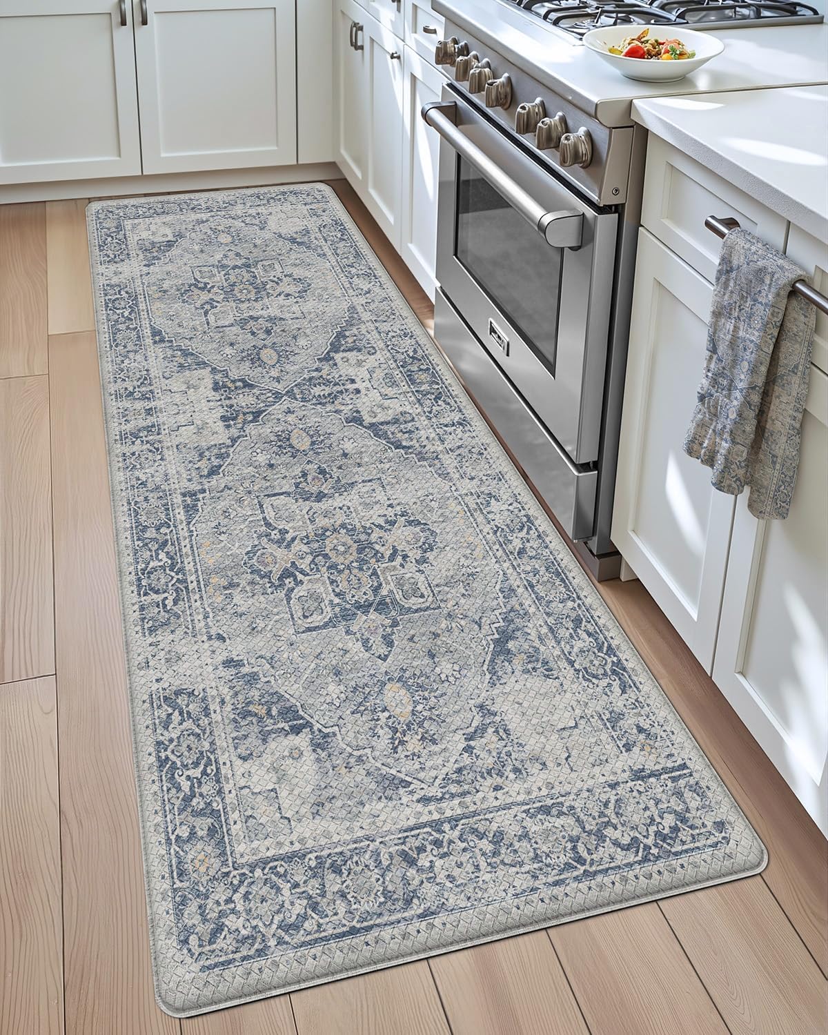 DEXI Kitchen Floor Mats Anti Fatigue Cushioned Vintage Runner Rug