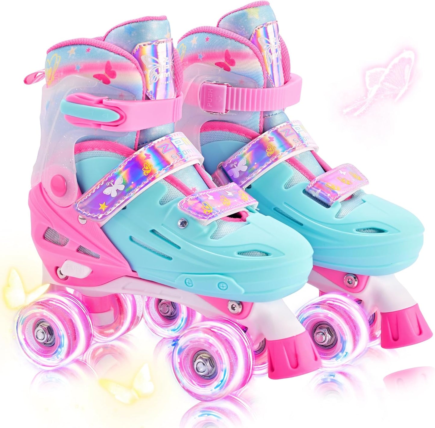 2PM SPORTS Roller Skates for Kids with Light Up Wheels