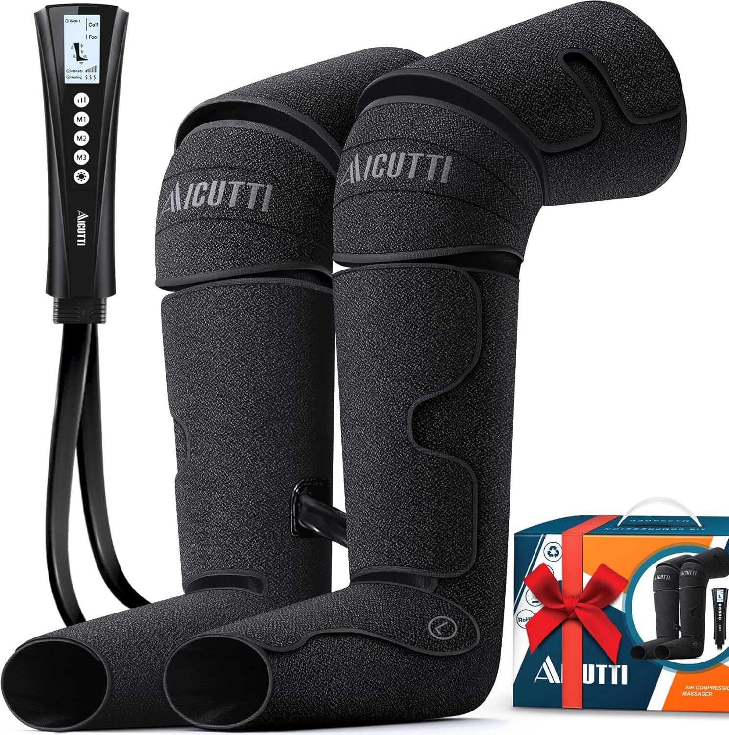 Air Compression Leg & Foot Massager with Heat for Relaxation