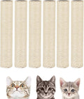 Cat Tree Replacement Posts 15 x 2.75 in 6 Pack - Durable Sisal Refills