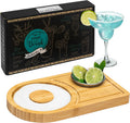 Bamboo Margarita Salt Rimmer Set for Wide Glasses