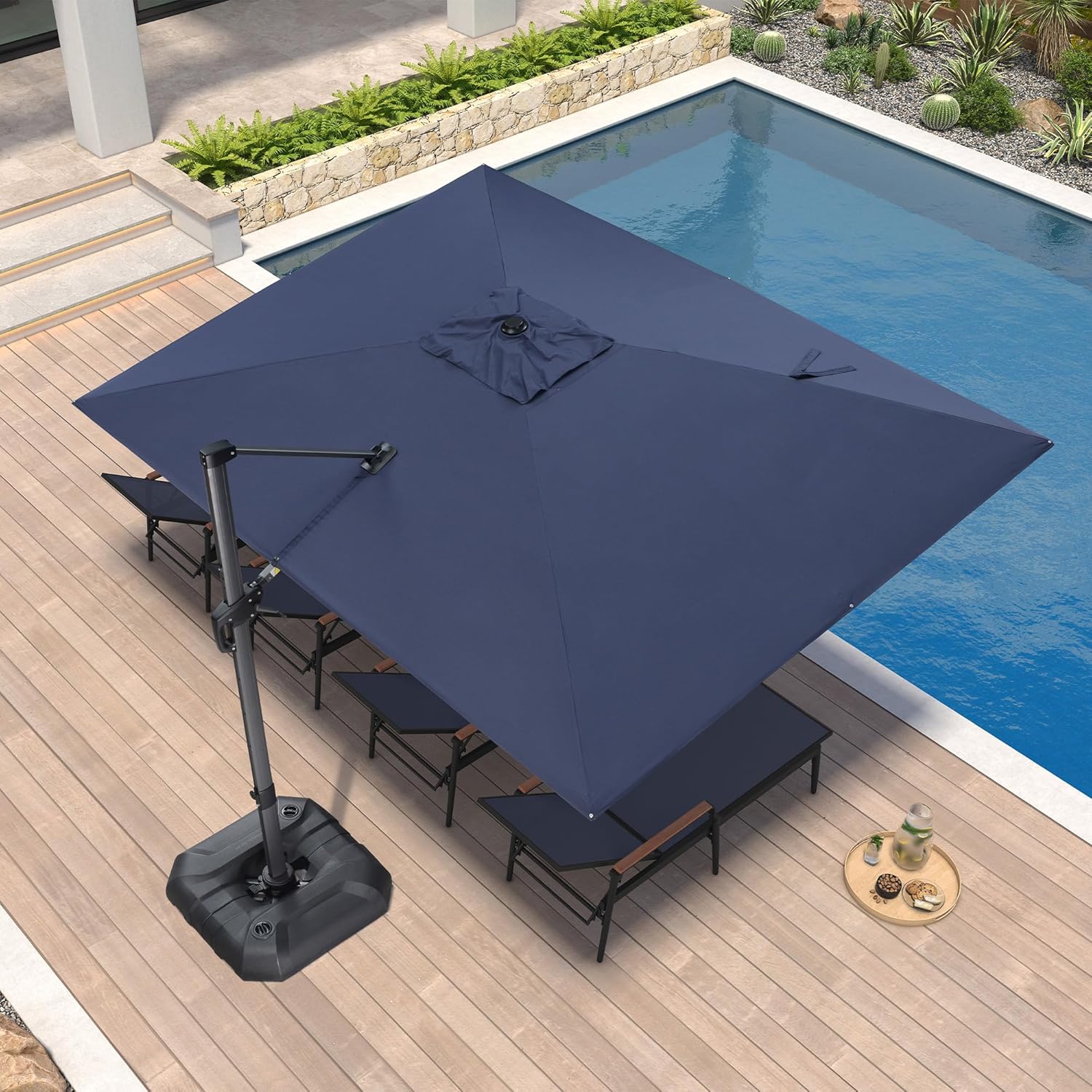 PURPLE LEAF 9ft X 11.5ft Patio Umbrella for Outdoor Shade
