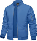 Men's Bomber Jacket Lightweight Windbreaker - Casual Zip Coat