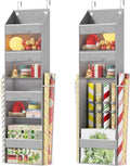 Gift Wrap Organizer Over Door Storage with Removable Drawers - Space