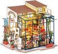 ROBOTIME DIY Dollhouse Kit 1:24 Emily's Flower Shop - LED Mini House