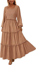PrettyGarden Elegant Maxi Dresses for Women for Fall Fashion